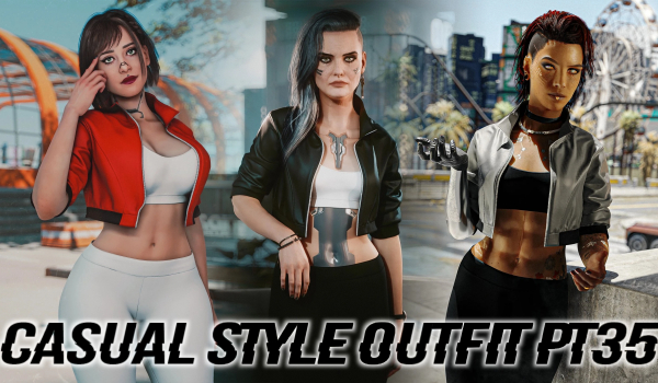 《赛博朋克2077》休闲风格套装MOD