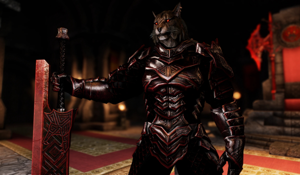 《上古卷轴5：天际重制版》朗普尔爵士龙雕铠甲套装MOD