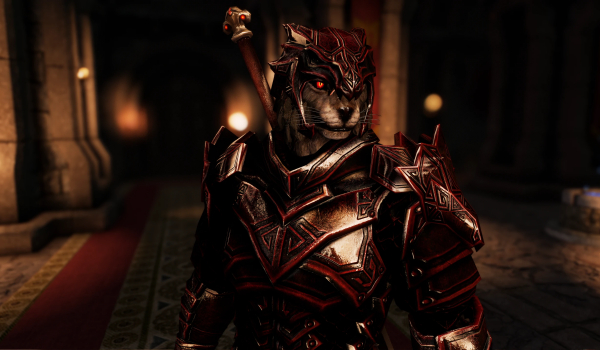 《上古卷轴5：天际重制版》朗普尔爵士龙雕铠甲套装MOD