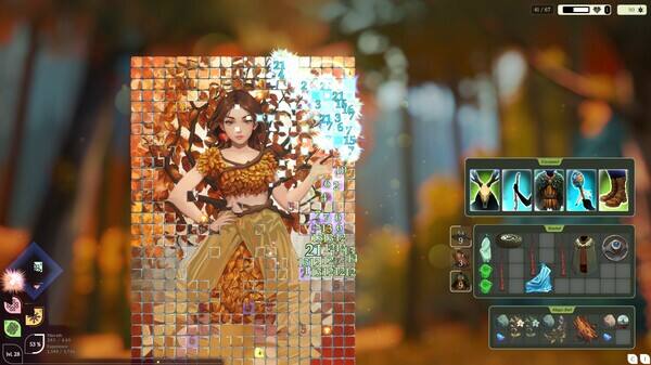 马赛克：树木壁纸