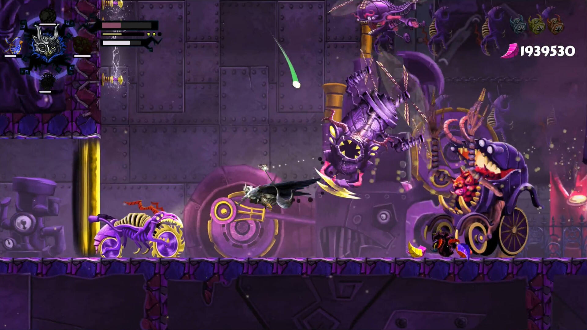 洋红色地平线壁纸