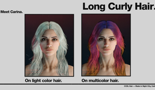 《赛博朋克2077》长卷发MOD