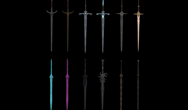 《上古卷轴5：天际重制版》西方轻型巨剑MOD