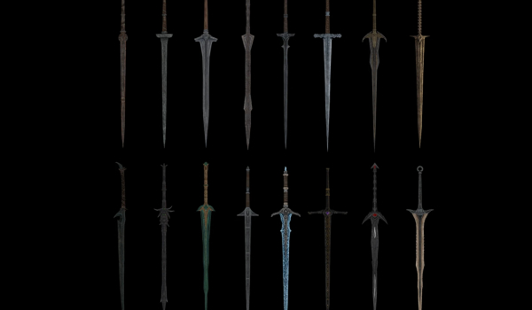 《上古卷轴5：天际重制版》西方轻型巨剑MOD