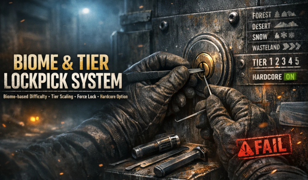 《七日杀》生物群落与等级锁匠系统MOD