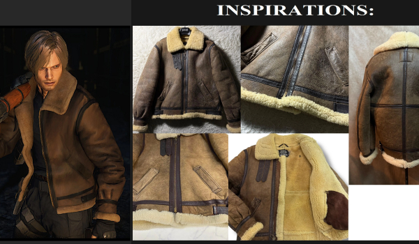 《生化危机4：重制版》里昂做旧夹克MOD