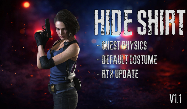 《生化危机3：重制版》移除吉尔上衣MOD