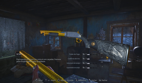 《生化危机8：村庄》金色M1897霰弹枪MOD