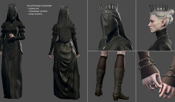 《博德之门3》神秘学者套装MOD