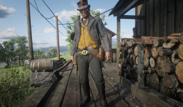 《荒野大镖客2》营斧可投掷版长柄与短柄MOD