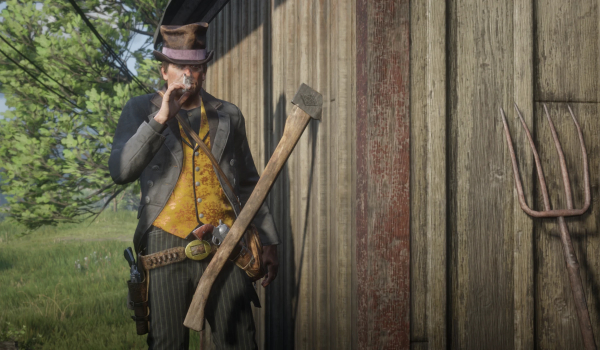 《荒野大镖客2》营斧可投掷版长柄与短柄MOD