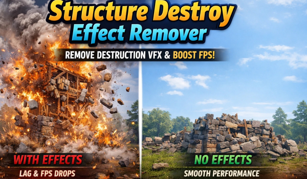 《幻獸帕魯》建筑摧毀效果移除MOD