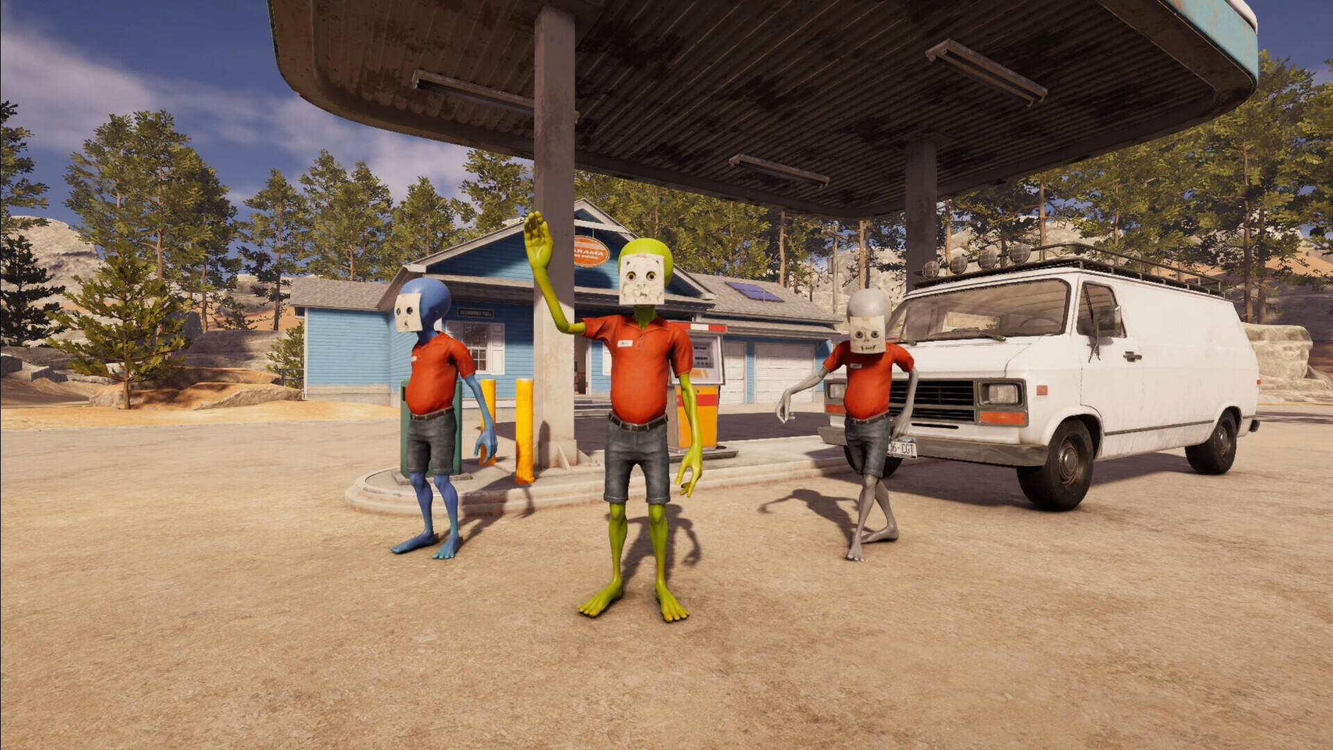 宇宙牌加油站壁纸