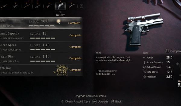 《生化危机4:重制版》新游戏+全解锁存档