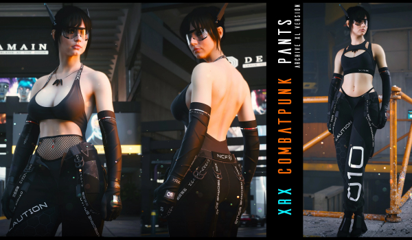 《赛博朋克2077》战斗朋克裤装合集MOD