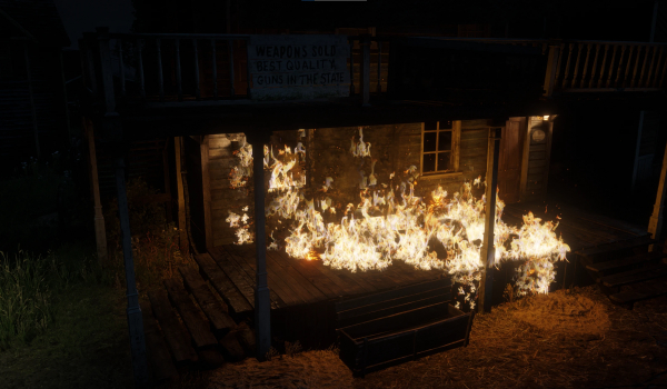 《荒野大镖客2》完整火焰特效大修MOD