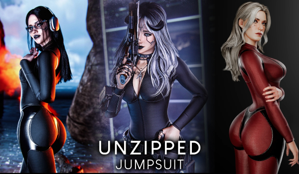 《赛博朋克2077》拉链解开放连体衣MOD