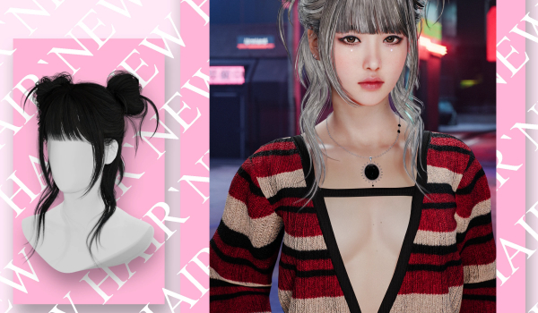 《赛博朋克2077》风信子发型MOD