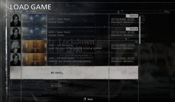 《生化危機(jī) 安魂曲》全新瘋?cè)嗽耗Ｊ揭呀怄i存檔