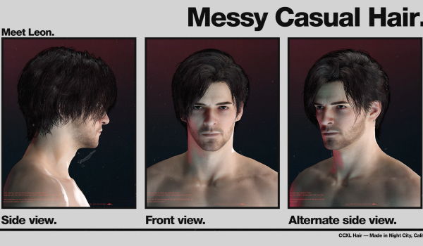 《赛博朋克2077》里昂凌乱休闲发型MOD