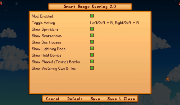 《星露谷物语》智能范围叠加MOD