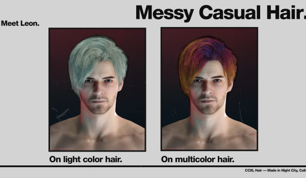 《赛博朋克2077》里昂凌乱休闲发型MOD