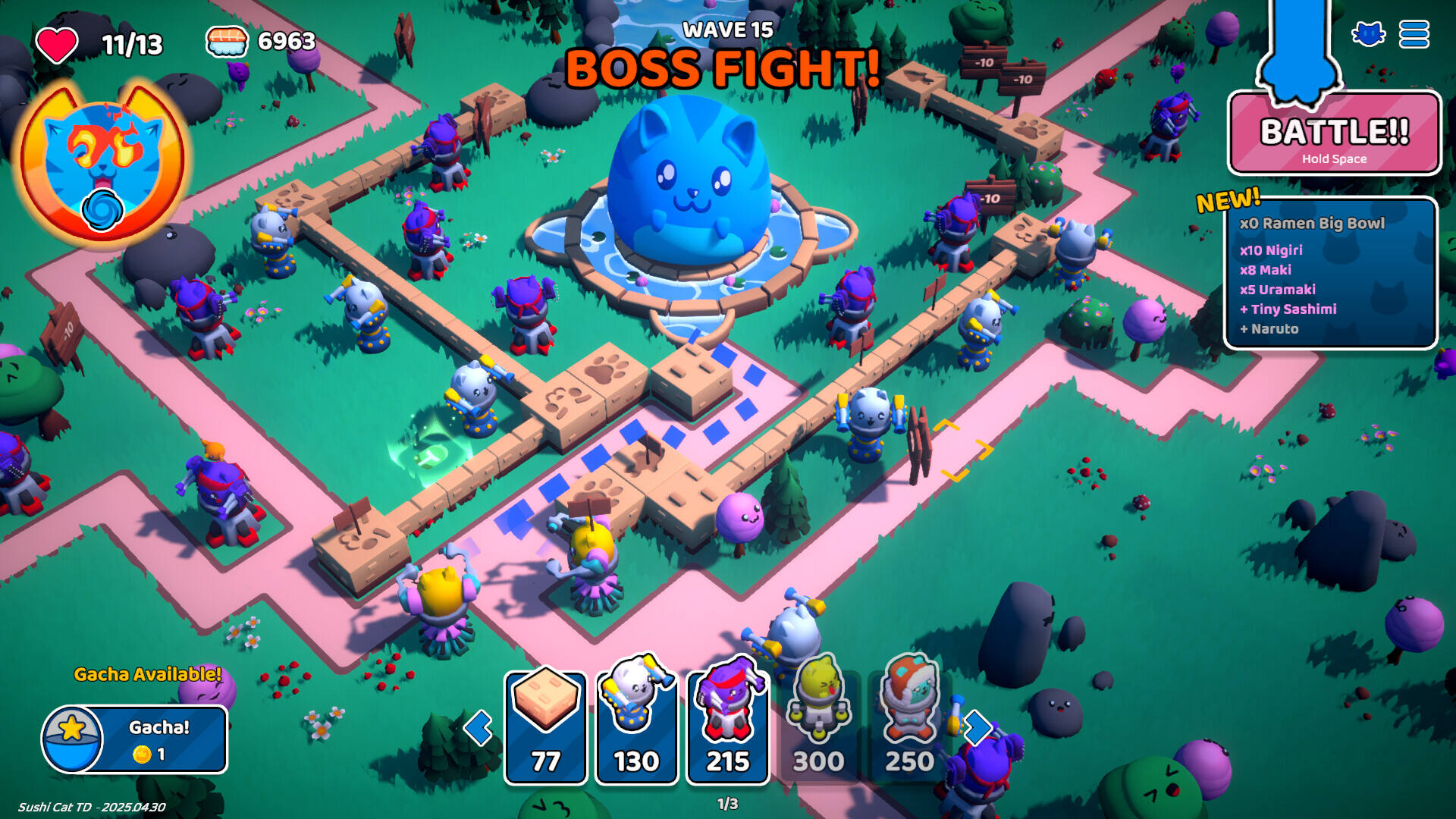 寿司猫 - 塔防截图