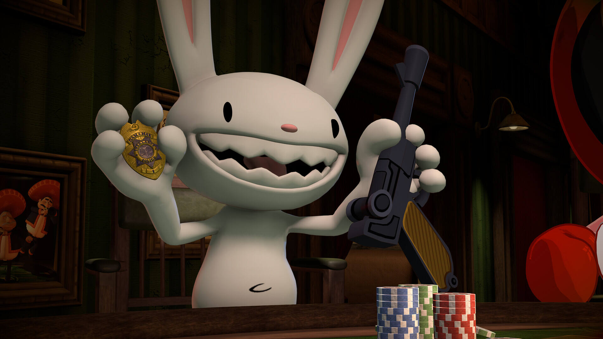 怪诞扑克夜壁纸