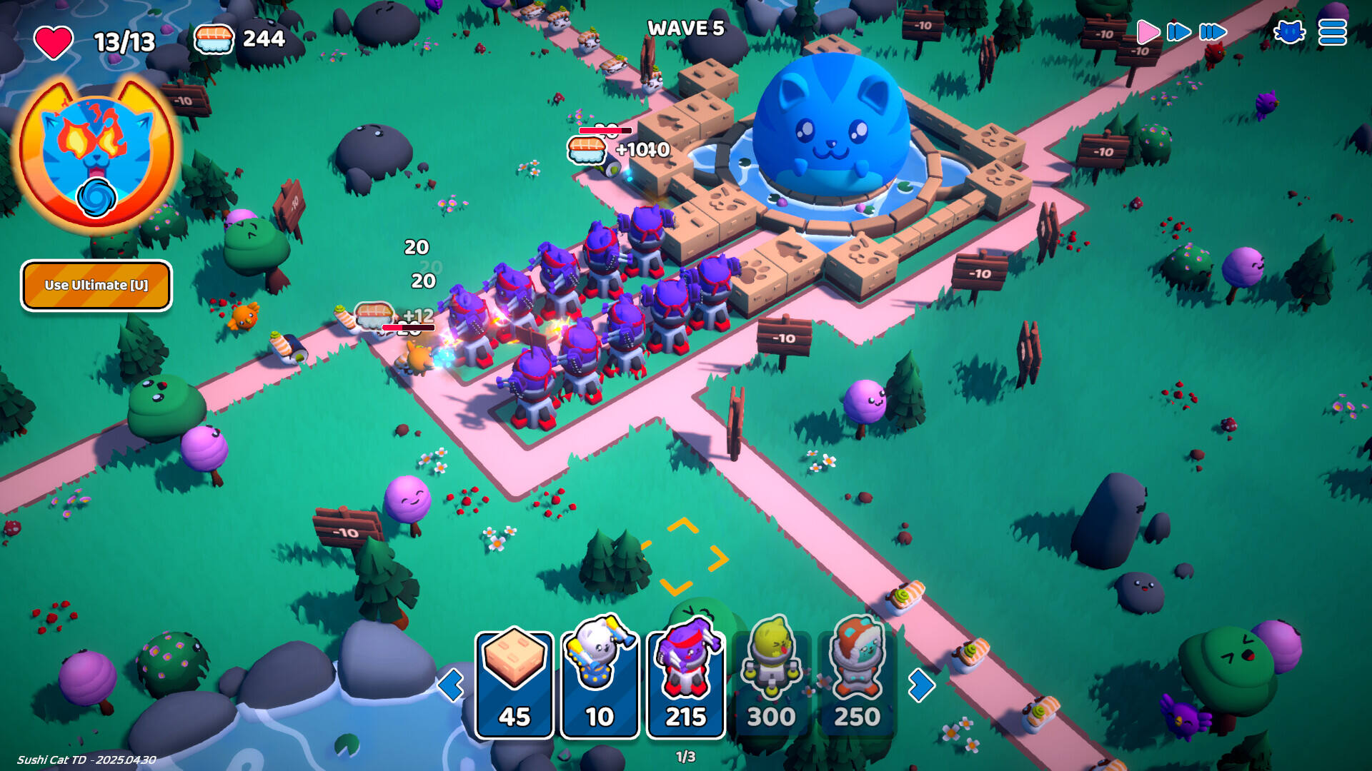 寿司猫 - 塔防截图