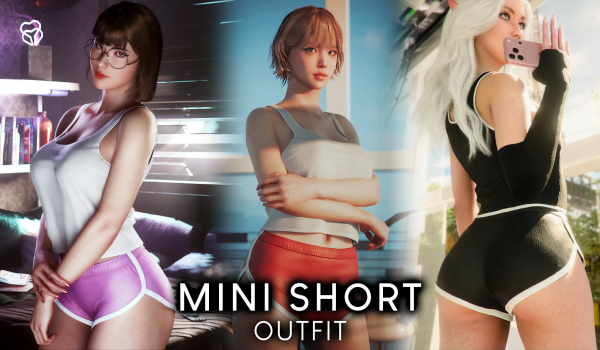 《賽博朋克2077》迷你短款套裝MOD