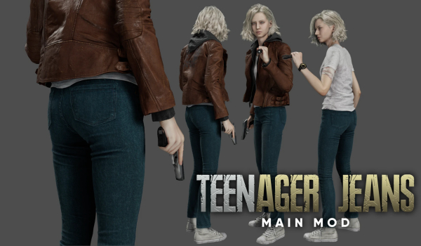《生化危机 安魂曲》格蕾丝青少年牛仔裤MOD