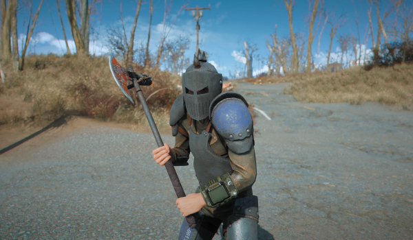 《辐射4》锻钢金属护甲废土骑士MOD