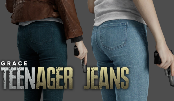 《生化危机 安魂曲》格蕾丝青少年牛仔裤MOD