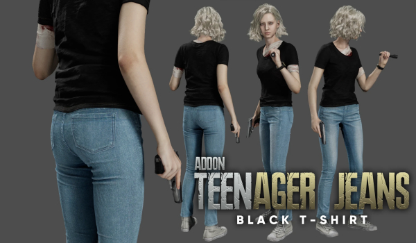 《生化危机 安魂曲》格蕾丝青少年牛仔裤MOD