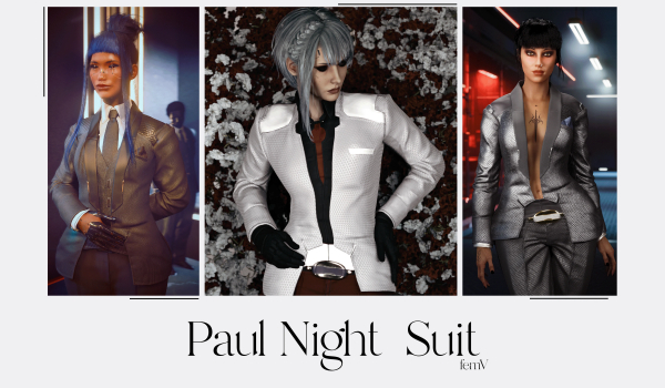 《賽博朋克2077》保羅夜行服MOD