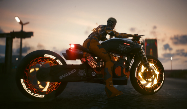 《賽博朋克2077》白虎弓越野摩托車MOD