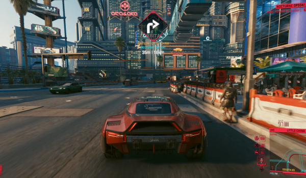 《赛博朋克2077》车辆导航系统MOD