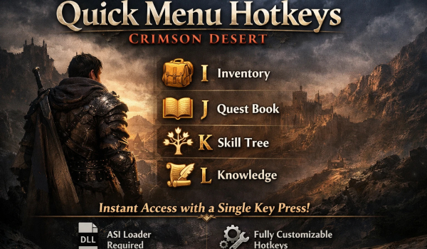 《紅色沙漠》快速菜單快捷鍵MOD