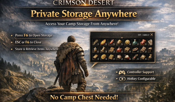 《红色沙漠》任意位置私人仓库MOD