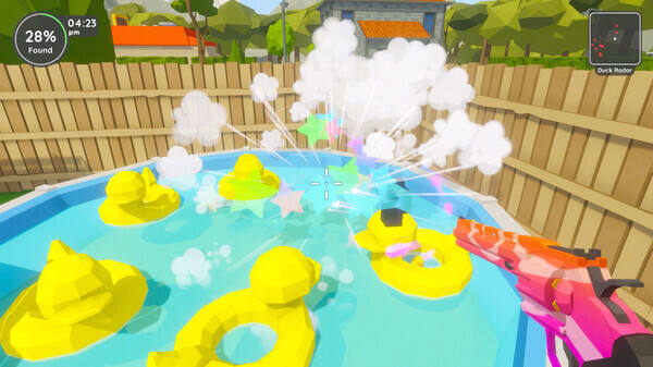 在太空中寻找 100 只鸭子并炸飞它们！！！截图