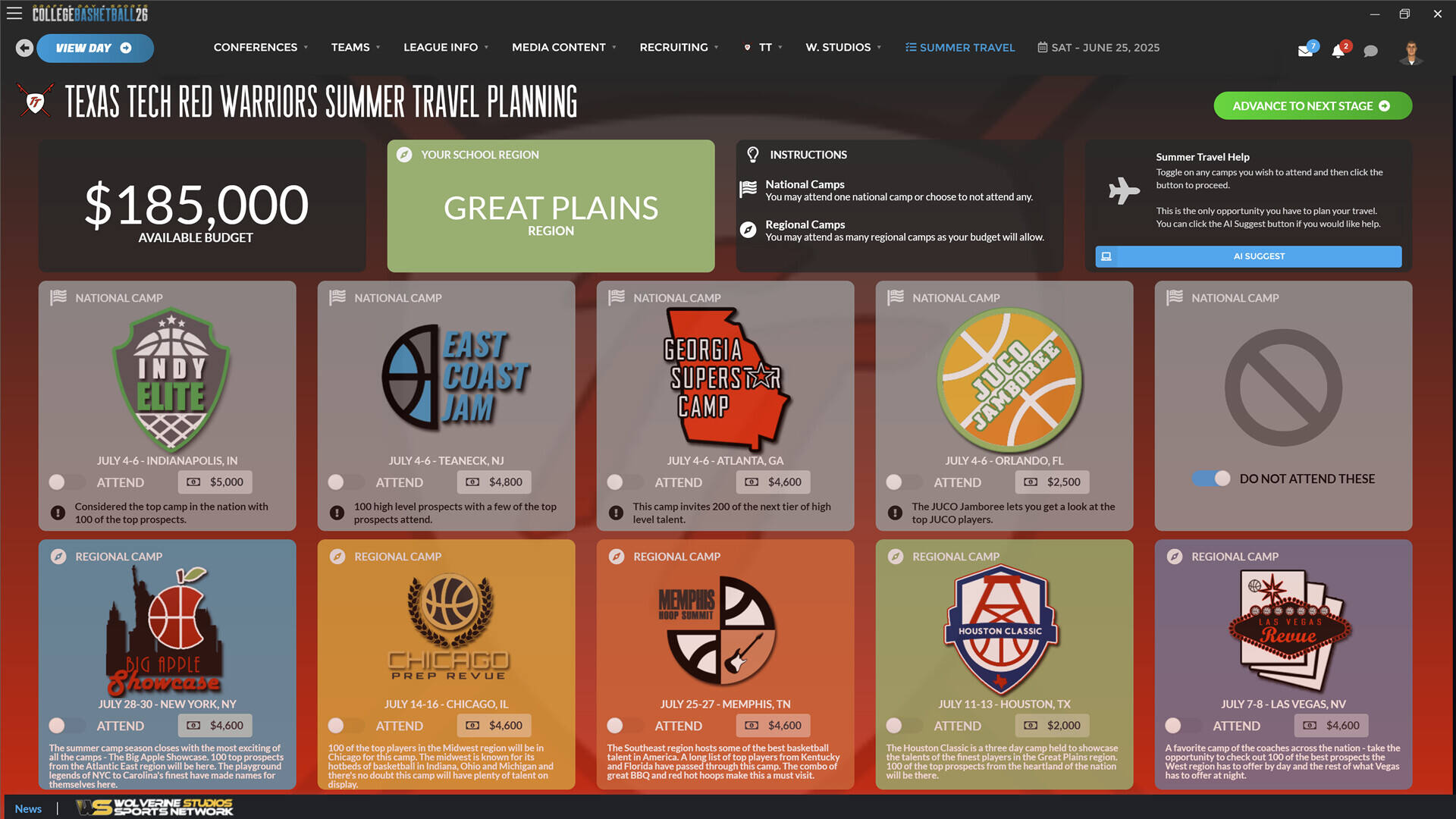 选秀日体育：大学篮球2026截图