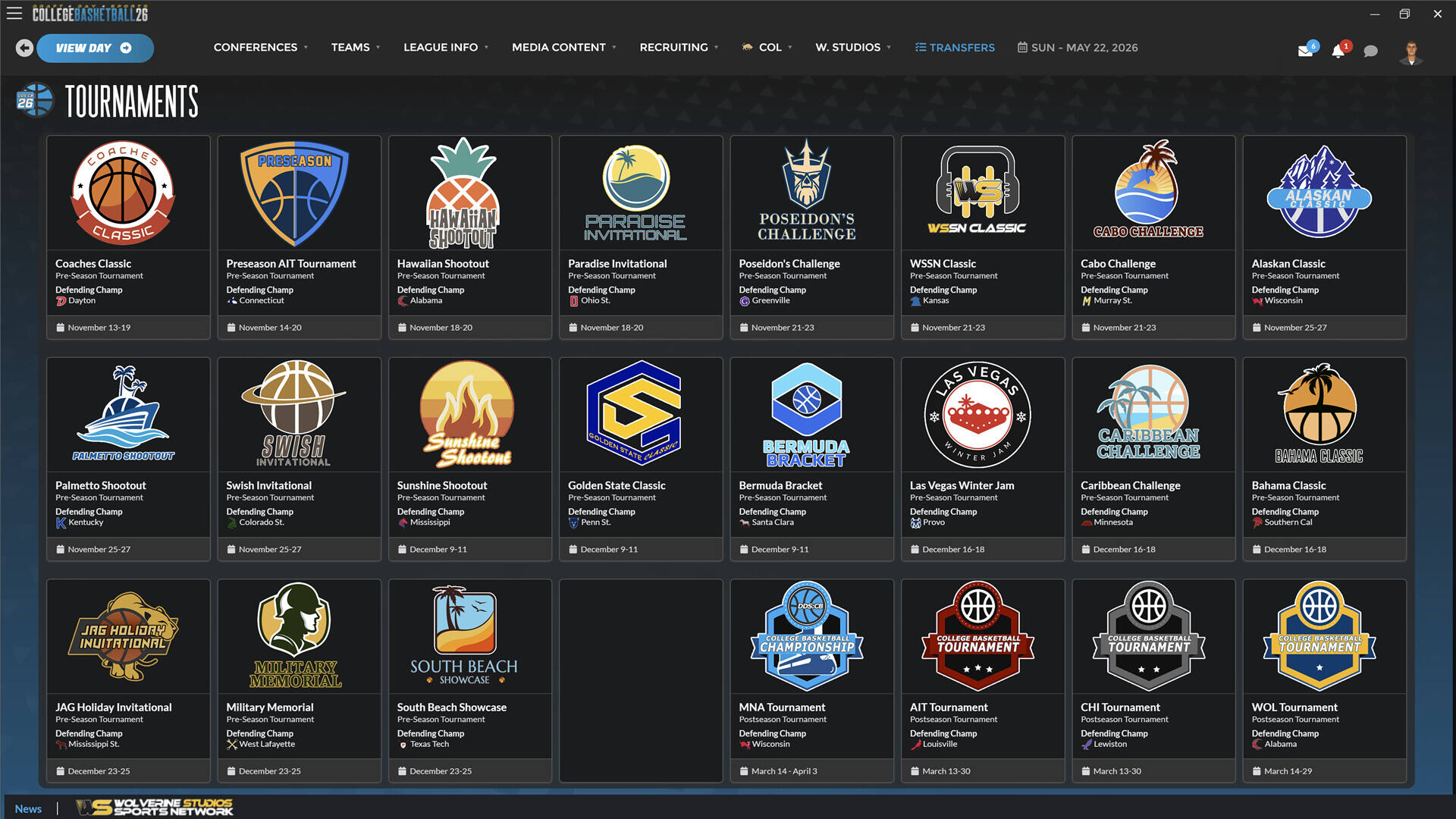 选秀日体育：大学篮球2026截图