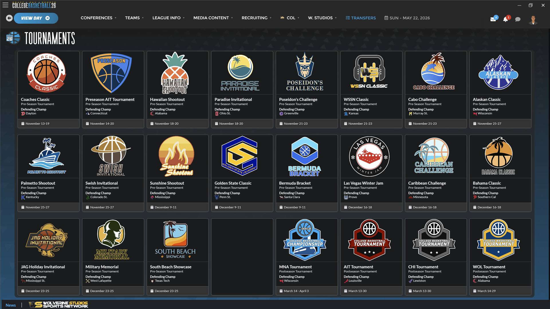 選秀日體育：大學(xué)籃球2026