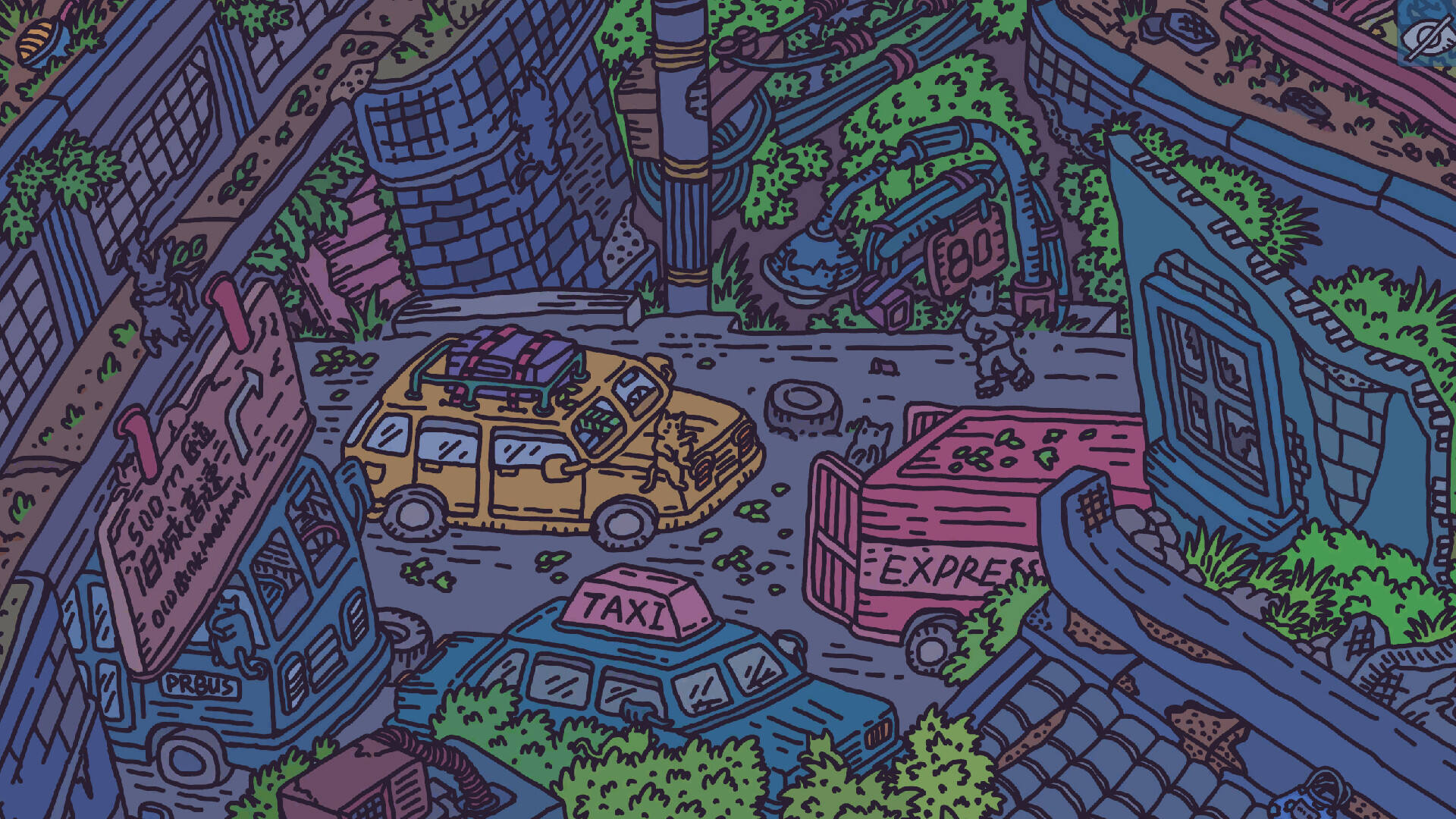 藏在旧城区里的猫截图