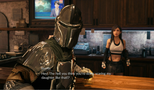 《最终幻想7:重制版》曼达洛人替换巴雷特MOD