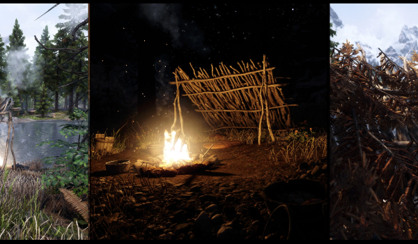 《上古卷轴5:天际重制版》多样化的猎人营地MOD