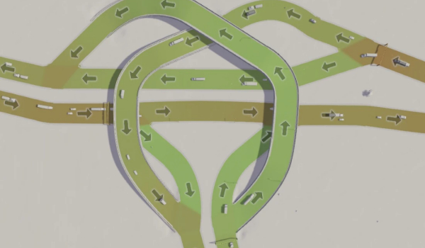 《城市：天际线》T型立交高速公路互通MOD
