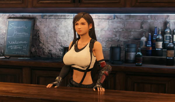 《最终幻想7:重制版》略微充实的蒂法MOD