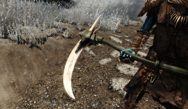 《上古卷轴5：天际重制版》镰刀武器MOD