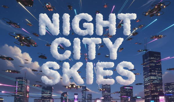 《赛博朋克2077》夜之城天空MOD
